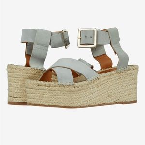 ALOHAS kailua espadrille platform wedges size 6.5.